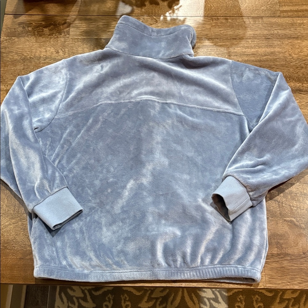 Athleta Recover Cozy Karma Full Zip Jacket Large Gray Blue - Picture 9 of 12